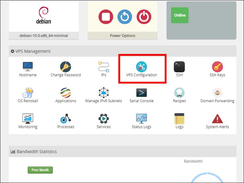 VPS Configuration in OpenVZ