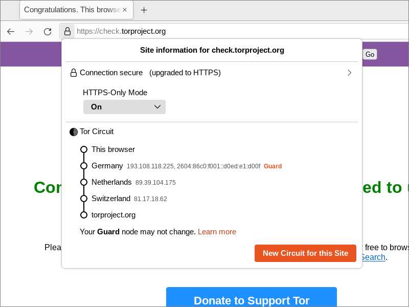 Displaying Tor circuit information in Tor Browser